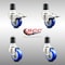 Service Caster 3 Inch 316SS Blue Poly Swivel 1-3/4 Inch Expanding Stem Caster Lock Brake, 2PK SS316TTLEX20S314-PPUB-BLUE-2-S-2-134 - alternate 4